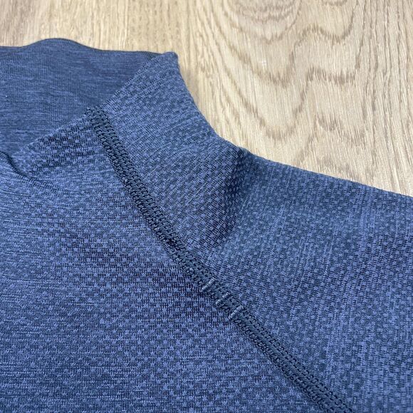 Lululemon Half Zip Shirt Mens Large Blue Metal Vent Tech Athletic Running Gym - Picture 3 of 11